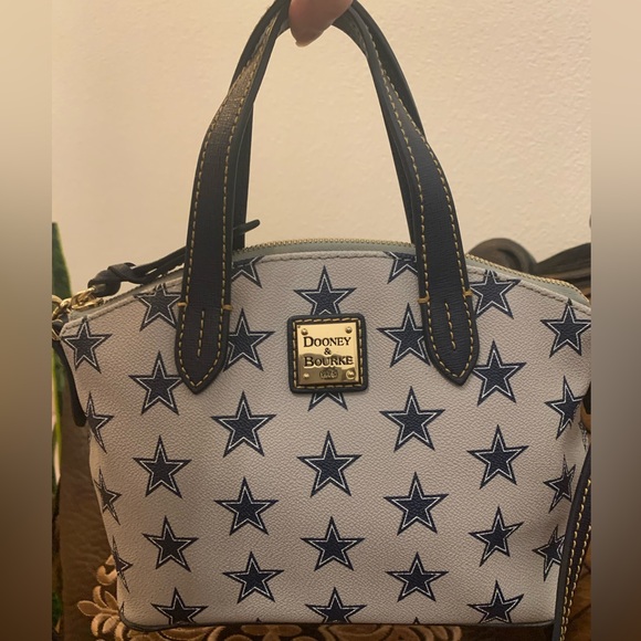 EUC Dooney & Bourke NFL Cowboys Ruby Mini Satchel Crossbody - Picture 2 of 14